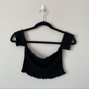 Ribbed Off the Shoulder Top